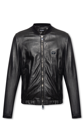 Dolce & Gabbana Hooded leather jacket | Men's | Vitkac